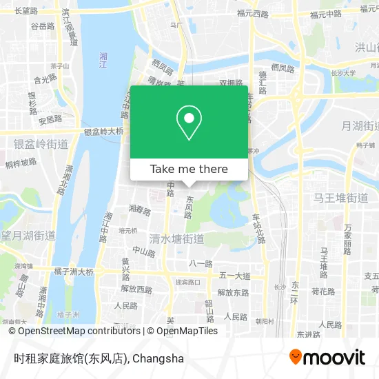 时租家庭旅馆(东风店) map