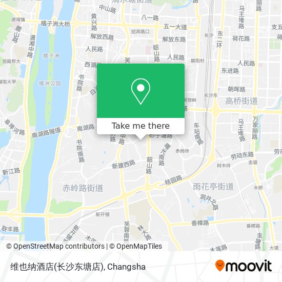 维也纳酒店(长沙东塘店) map