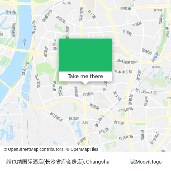 维也纳国际酒店(长沙省府金房店) map