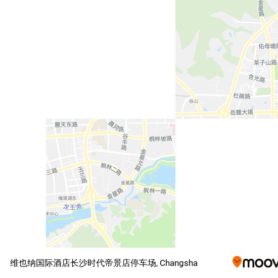 维也纳国际酒店长沙时代帝景店停车场 map