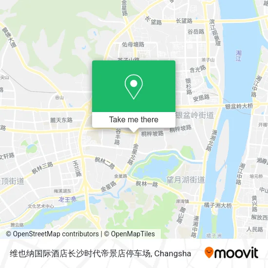 维也纳国际酒店长沙时代帝景店停车场 map