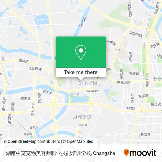 湖南中宠宠物美容师职业技能培训学校 map