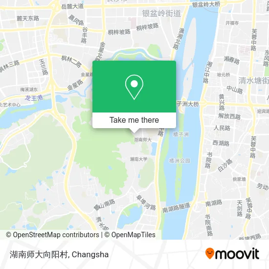 湖南师大向阳村 map