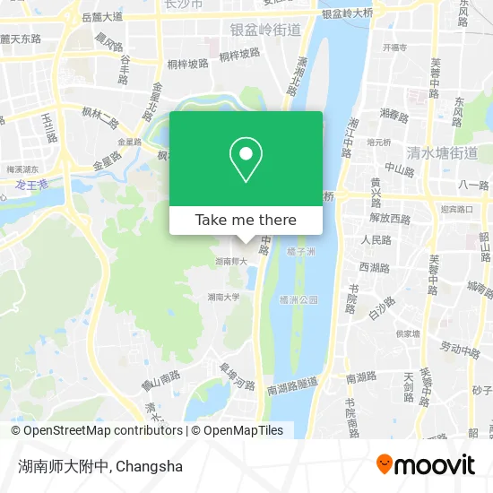 湖南师大附中 map