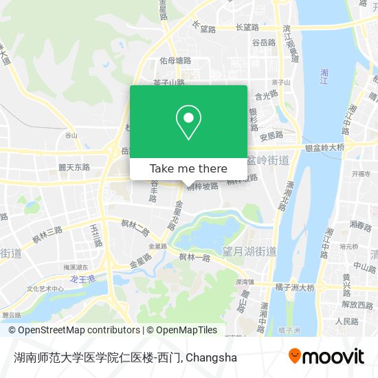 湖南师范大学医学院仁医楼-西门 map