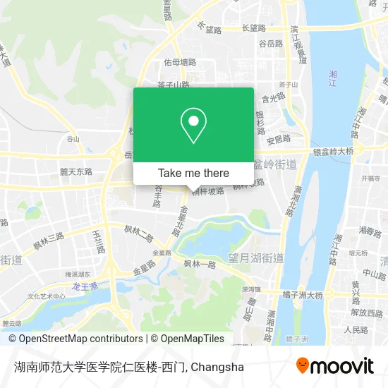 湖南师范大学医学院仁医楼-西门 map