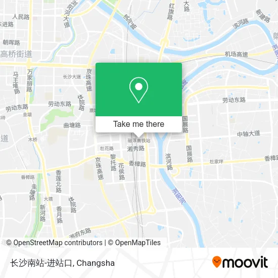 长沙南站-进站口 map