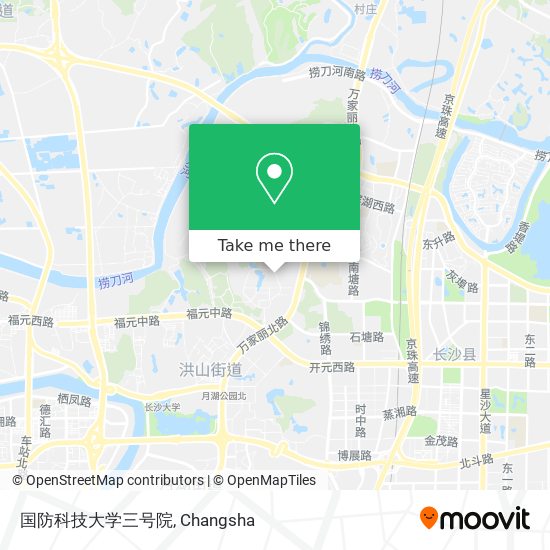 国防科技大学三号院 map
