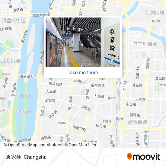 袁家岭 map