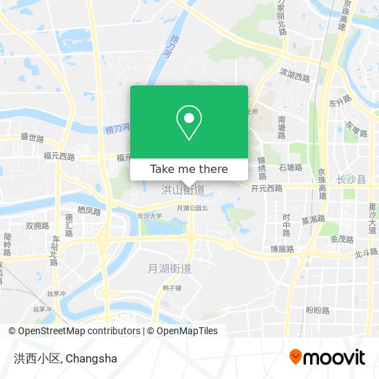 洪西小区 map