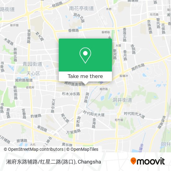 湘府东路辅路/红星二路(路口) map