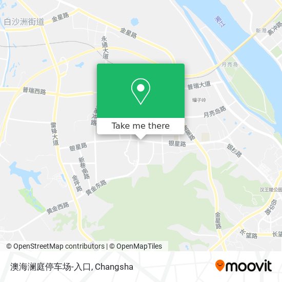 澳海澜庭停车场-入口 map