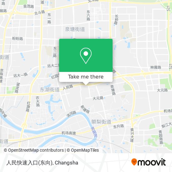 人民快速入口(东向) map