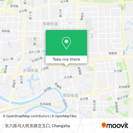 东六路与人民东路交叉口 map