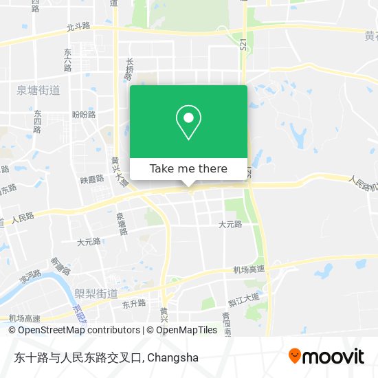 东十路与人民东路交叉口 map