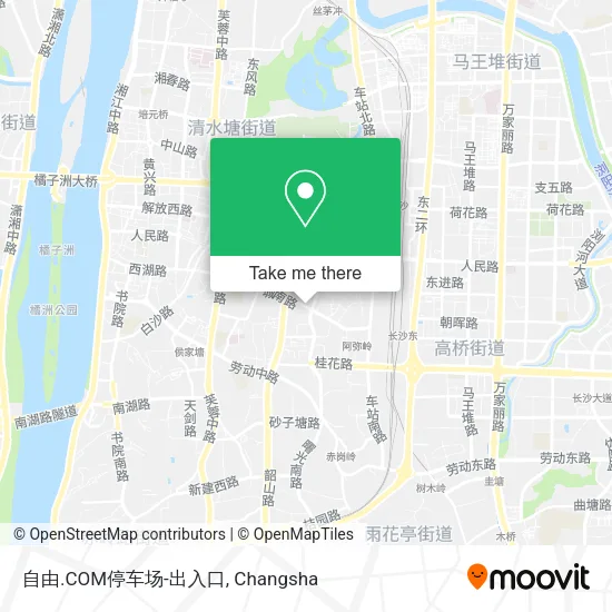 自由.COM停车场-出入口 map