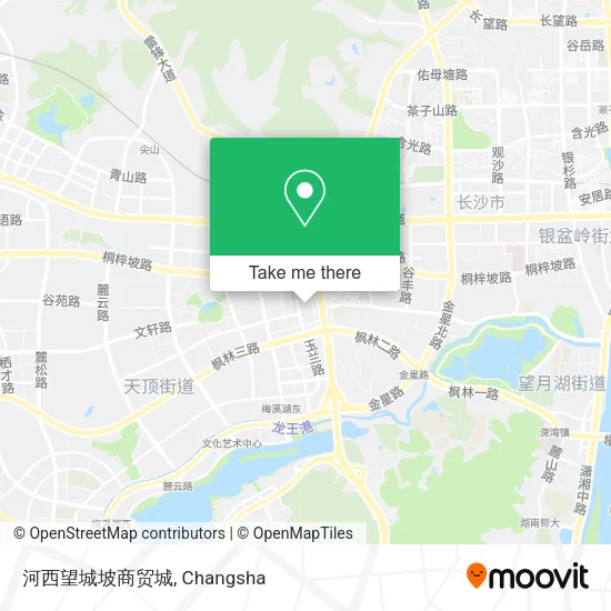 河西望城坡商贸城 map