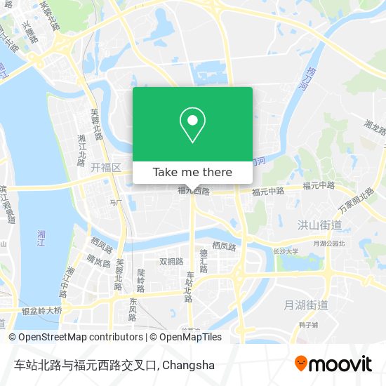 车站北路与福元西路交叉口 map