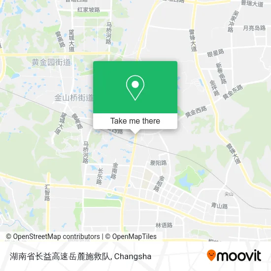 湖南省长益高速岳麓施救队 map