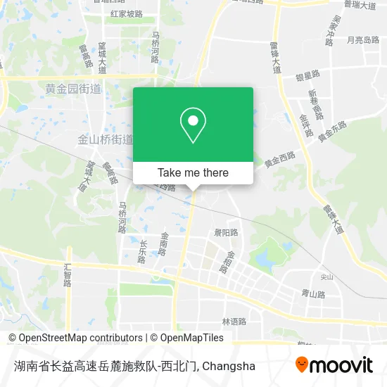 湖南省长益高速岳麓施救队-西北门 map