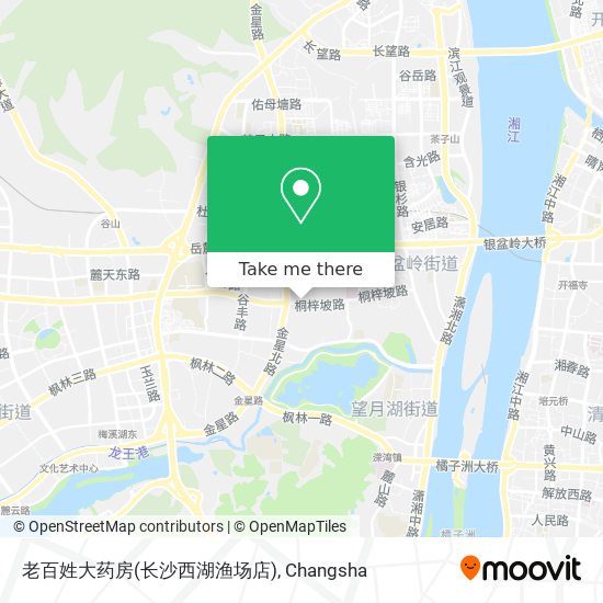 老百姓大药房(长沙西湖渔场店) map