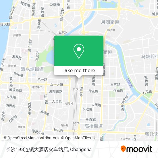 长沙198连锁大酒店火车站店 map
