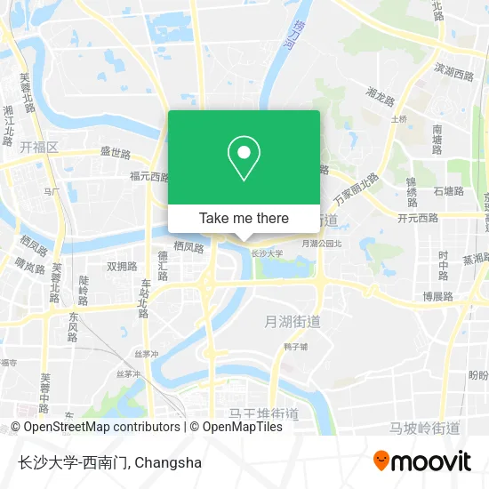 长沙大学-西南门 map