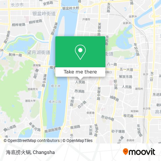 海底捞火锅 map