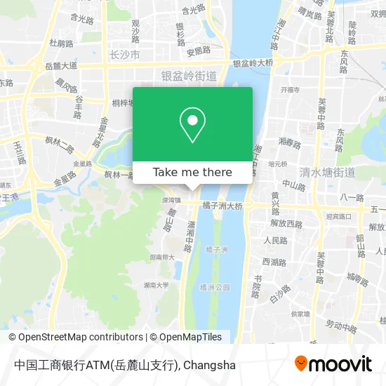 中国工商银行ATM(岳麓山支行) map