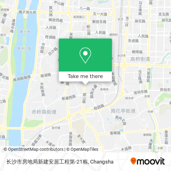长沙市房地局新建安居工程第-21栋 map