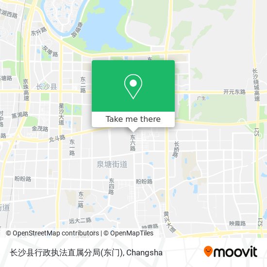 长沙县行政执法直属分局(东门) map