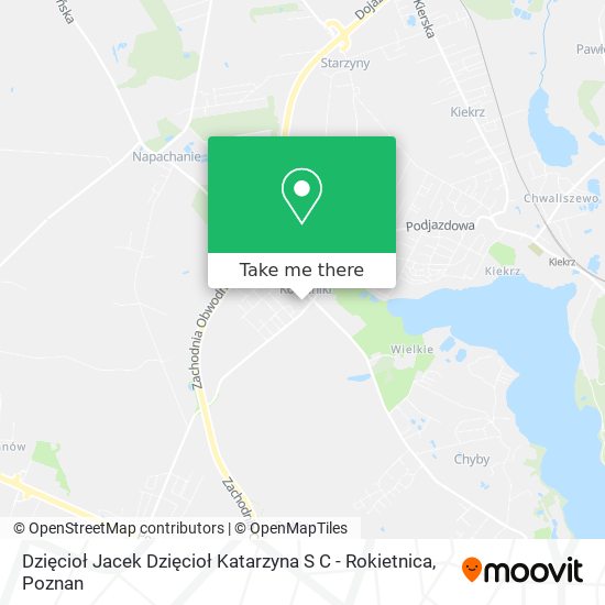 How to get to Dzięcioł Jacek Dzięcioł Katarzyna S C - Rokietnica in ...