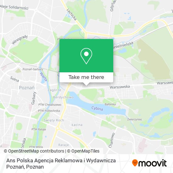 Карта Ans Polska Agencja Reklamowa i Wydawnicza Poznań