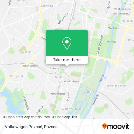 How To Get To Volkswagen Poznań In Poznań By Bus Or Light Rail?