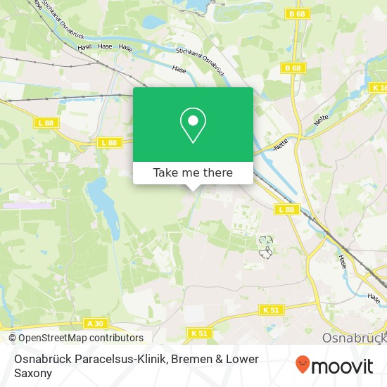 Osnabrück Paracelsus-Klinik map