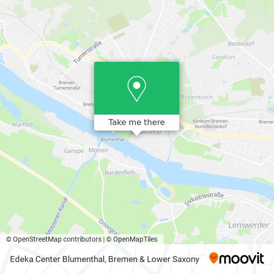 Edeka Center Blumenthal map