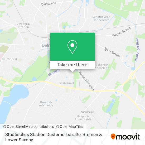 Städtisches Stadion Düsternortstraße map