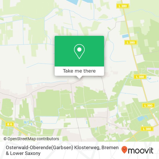 Карта Osterwald-Oberende(Garbsen) Klosterweg