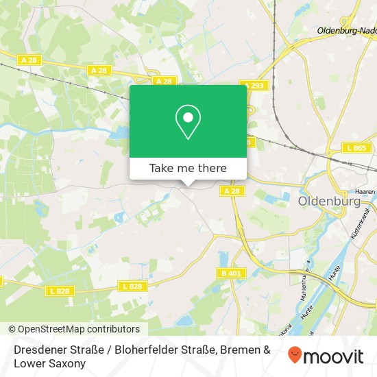 Dresdener Straße / Bloherfelder Straße map