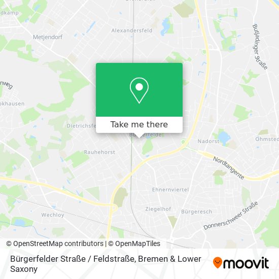 Bürgerfelder Straße / Feldstraße map