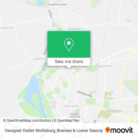 Designer Outlet Wolfsburg map