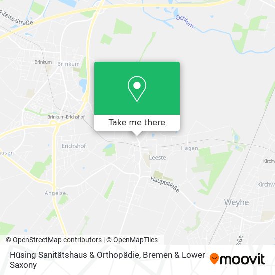 Hüsing Sanitätshaus & Orthopädie map