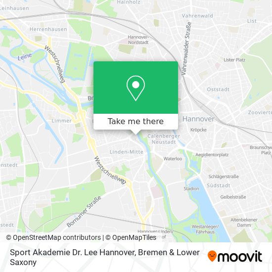 Sport Akademie Dr. Lee Hannover map