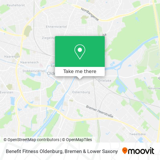 Benefit Fitness Oldenburg map