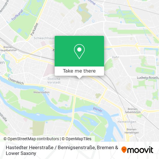 Hastedter Heerstraße / Bennigsenstraße map