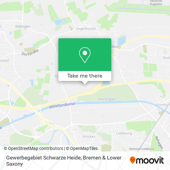 Gewerbegebiet Schwarze Heide map