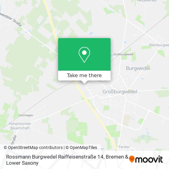 Rossmann Burgwedel Raiffeisenstraße 14 map