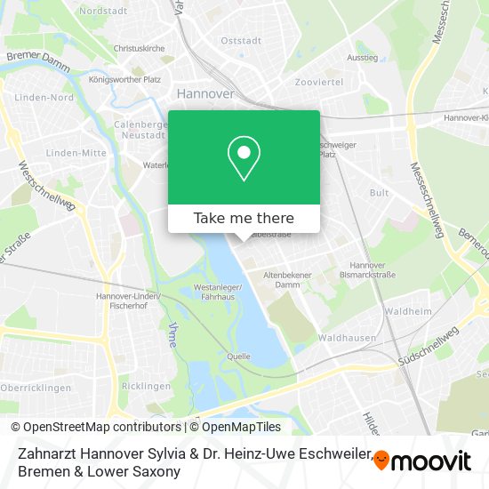 Zahnarzt Hannover Sylvia & Dr. Heinz-Uwe Eschweiler map