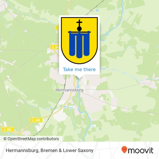 Карта Hermannsburg