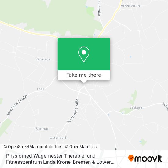 Physiomed Wagemester Therapie- und Fitnesszentrum Linda Krone map